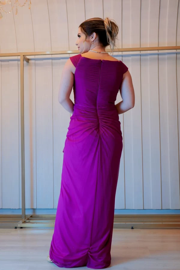 Vestido Longo Tule Bordado - Image 3