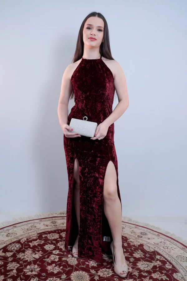 Vestido Longo Veludo
