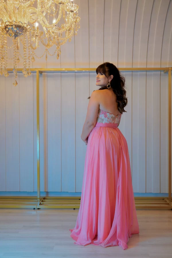 Vestido Longo Seda Tomara Caia Bordado - Image 2