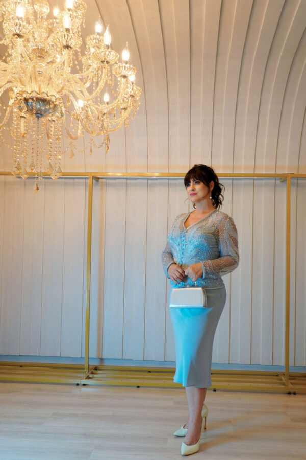 Vestido Midi Manga Longa