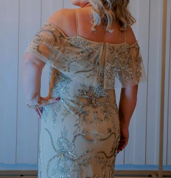 Vestido Longo Todo Bordado - Image 2