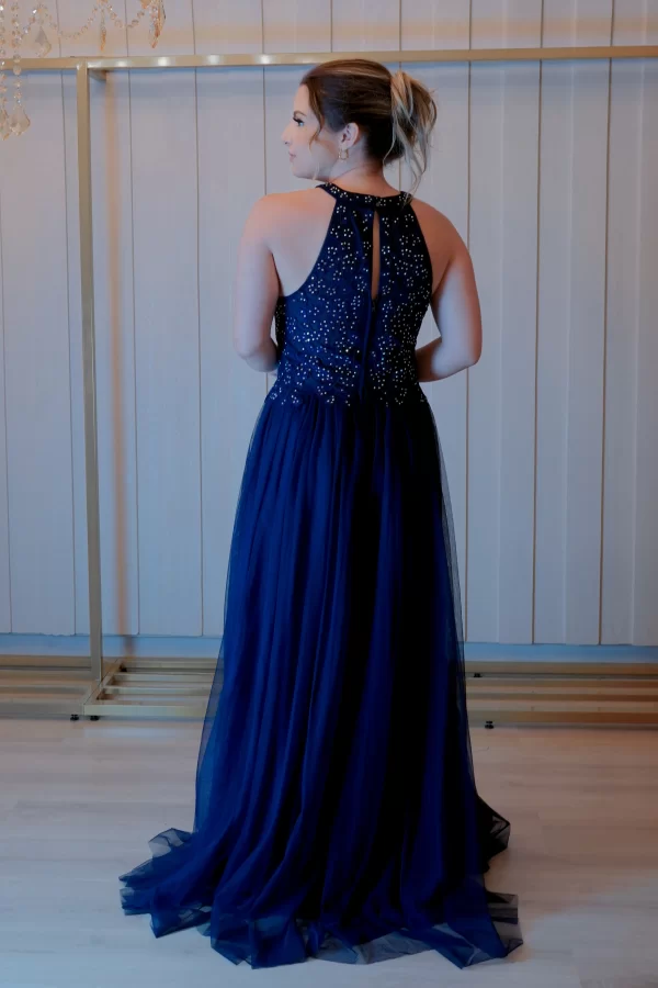 Vestido Longo Tule Bordado - Image 2