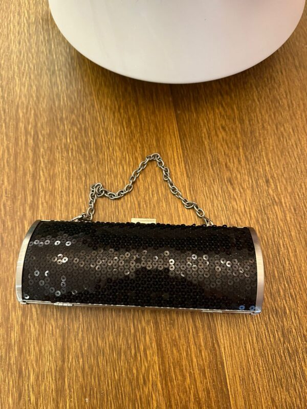 Bolsa Clutch Preta Paetê